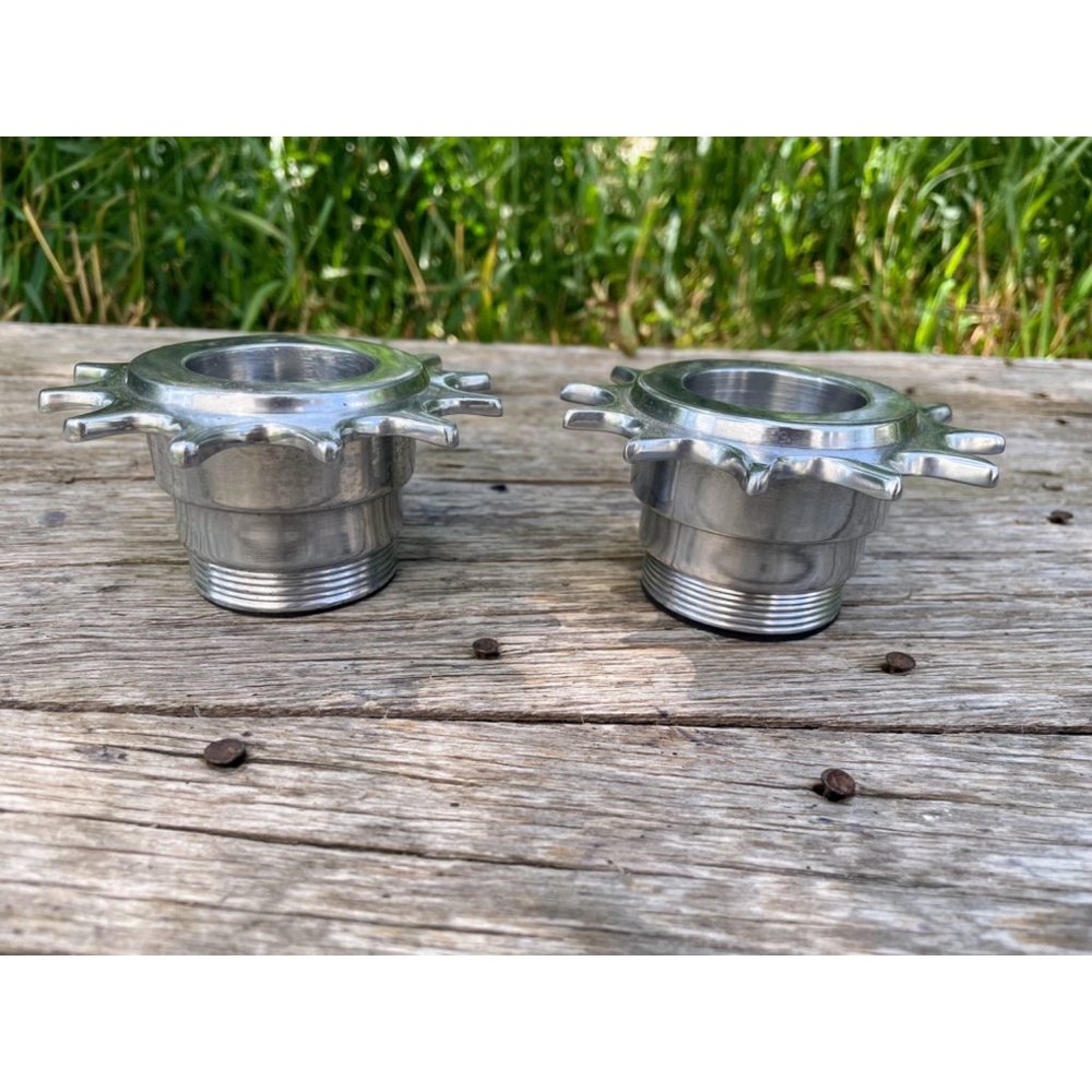 Vintage Metal Candle Votive holders Industrial Sprocket Gears - Picture 12 of 14